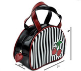 Striped Cherry Handbag