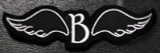 Blutengel - Wings Shaped Logo 4x1.5" Embroidered Patch
