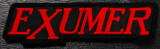 Exumer - Red Logo 5x1.5" Embroidered Patch