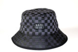 Black and Grey Checkered Bucket Hat