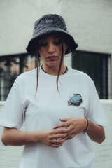 Black and Grey Checkered Bucket Hat