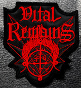 Vital Remains - Red Logo 3x4" Embroidered Patch