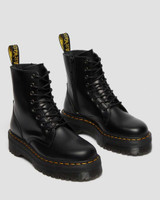 Dr. Martens Jadon Black Smooth Platform Boots