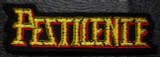 Pestilence - Shaped Logo 4x1.5" Embroidered Patch