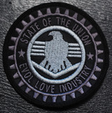 State of the Union - Evol Love Industry 3x3" Embroidered Patch