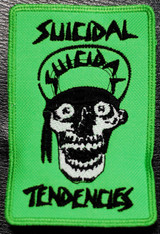 Suicidal Tendencies - Green Skull 3x5" Embroidered Patch