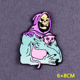 Skeletor Cat 3x2.5" Embroidered Patch