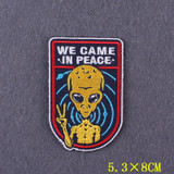 Alien We Came In Peace 2x3" Embroidered Patch