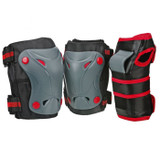 Boneshieldz Cruiser 3000 Tripack Black/Grey/Red Protective Gear