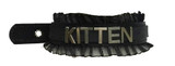 "Kitten" Black Laced Leather Choker