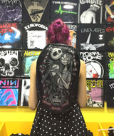 Jack Skellington and Sally - Portrait Canvas Coffin Backpack Jack Skellington and Sally - Portrait Canvas Coffin Backpack