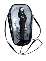 Addams Family - Morticia (Carolyn Jones) Black Pat Convertible Coffin Bag