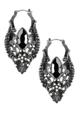 Antique Silver Snake Earrings