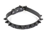 Black on Black 77 Stud Sub Choker