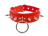 Red Spike Sub Bondage Choker