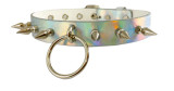 Rainbow Choker with U Ring and Spikes