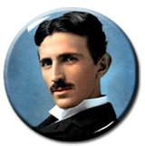 Nikola Tesla - Portrait 1" Pin Nikola Tesla - Portrait 1" Pin