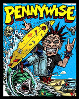 Pennywise - Surfing Punk 4x5" Color Patch