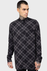 Cain Grey Plaid Button Shirt