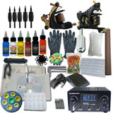 Tattoo Kit Two Premium Machine with Case plus Ink kit