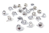 100 Pack Dome Chrome Pointed Studs