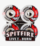 Spitfire Bighead White/Red Wheels 52mm 99A 4 Pack