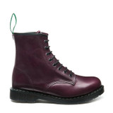 Solovair Crazy Horse Burgundy Gaucho 8 Eye Derby Boot *Made in England*