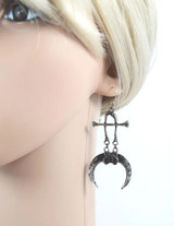 Claws & Bones Silver Earrings