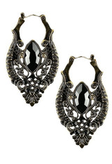 Antique Gold Snake Earrings