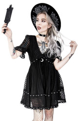 Lace Mesh Dolly A-Line Skirt Dress