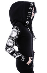 Full Moon Black Pagan Hoodie - NO ESTÁ EN INV -
