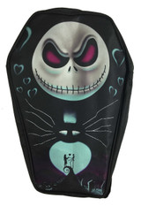 Jack Skellington - Heart Eyes Canvas Coffin Backpack