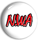 N.W.A. - White 1" Pin