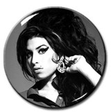 Amy Winehouse - B & W 1.5" Pin