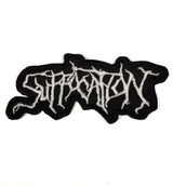 Suffocation - White Logo 4x2" Embroidered Patch