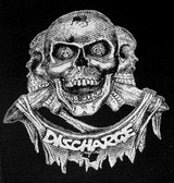 Discharge - 3 Skulls 5x6" Printed Patch