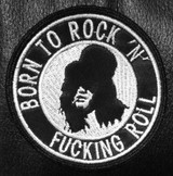 Slash - Born to Rock n Fucking Roll 3x3" Embroidered Patch