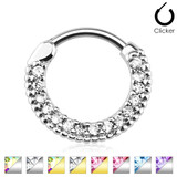 15 Stone Ring of Brilliance Septum Clicker