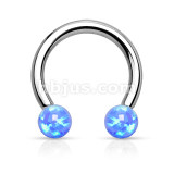 Synthetic Opal Horseshoe