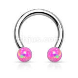 Synthetic Opal Horseshoe