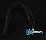 Blue Guitar Necklace
