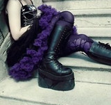 20 Eye Lace-Up Unisex Mega Platform PU Boots - Mega-602