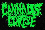 Cannabis Corpse - Green Logo 5x4" Printed Patch