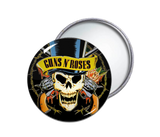 Guns N' Roses - Skull Round Pocket Mirror