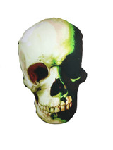 Green Skull Throw Pillow Green Skull Throw Pillow