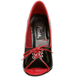5" Pump with Contrast Piping Bow Heels