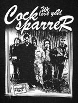 Cock Sparrer - We Love You 12x15" Printed Backpatch