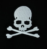 Cross Bones 3.25" Embroidered Patch