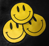 Happy Face Smiley 3" Embroidered Patch