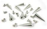 10 Pack #28 Large Chrome Stud